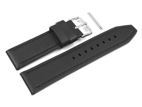 Casio Replacement Black Leather Watch Strap for EFR-538L, EFR-538L-1AV