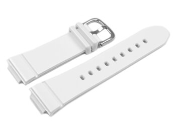 Genuine Casio Replacement White Resin Watch Strap BGA-132, BGA-132-7B