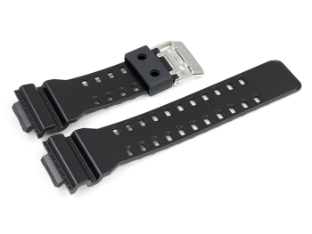 Genuine Casio Matt Satin Black Resin Watch Strap...