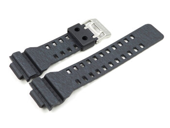Casio Replacement Black Dark Grey Heathered Resin Watch Strap for GA-110HT-1 GA-110HT