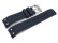 Blue Rubber Lotus Watch Strap with rivets for 15969