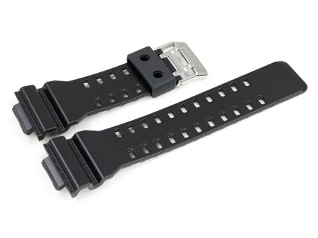 Genuine Casio Matt Satin Finished Black Resin Watch Strap...