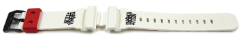 Genuine Casio G-SHOCK x IN4MATION Replacement White Resin Watch Band for GLX-150X-7