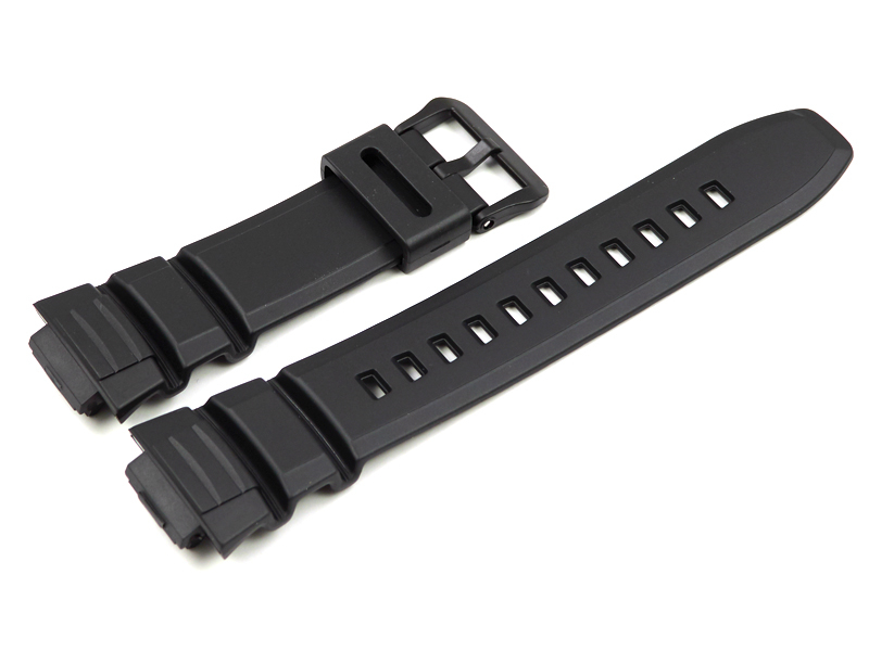 casio black resin strap