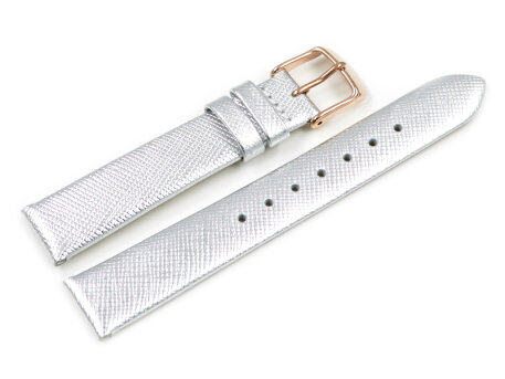 Lotus Silver Tone Leather Watch Strap for 18229/1
