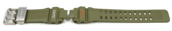 Casio Military Green Resin Watch Strap f. GW-A1100KH-3,...