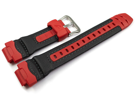 Genuine Casio Red and Black Resin Watch Strap for AW-591RL-4A