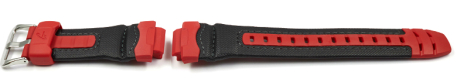 Genuine Casio Red and Black Resin Watch Strap for AW-591RL-4A