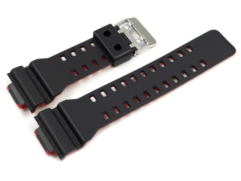 Casio Replacement Black (inside Red) Resin Watch Strap Casio f. GA-400HR GA-110HR