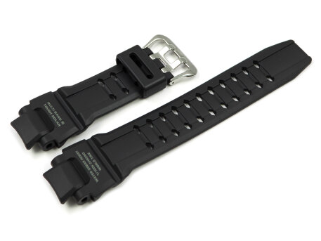 Casio Black Resin Watch Strap with light grey letterings...