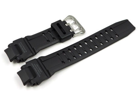 Casio Black Resin Strap with Grey Inscriptions for...