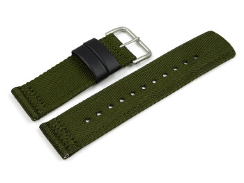 Genuine Casio Replacement Green Cloth Watch Strap f. PRG-600YB-3 PRG-600YB-3ER