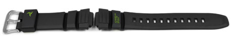 Casio Black Watch Strap with Green Letterings for STB-1000-1, STB-1000
