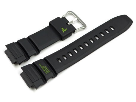 Casio Black Watch Strap with Green Letterings for STB-1000-1, STB-1000