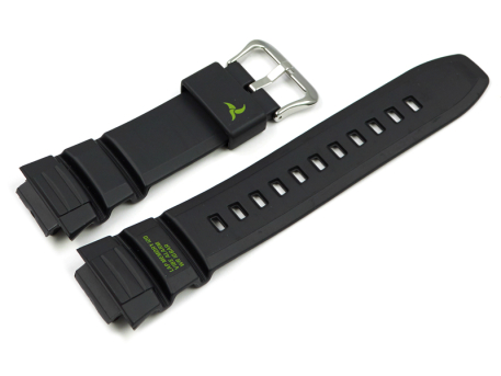 Casio Black Watch Strap with Green Letterings for...