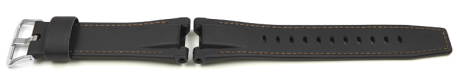 Genuine Casio Replacement Black Leather Watch Strap for GST-W120L, GST-W120L-1A