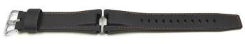 Genuine Casio Replacement Black Leather Watch Strap for GST-W120L, GST-W120L-1A
