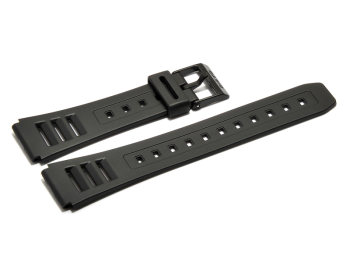 Genuine Casio Black Resin Watch Strap for W-54US, W-54US-1