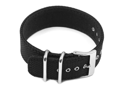 Genuine Casio Replacement Black Cloth Watch Strap f....