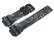 Casio Black and White textile-like patterned Resin Replacement Watch Strap for GA-110TX
