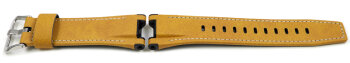 Genuine Casio Replacement Beige Leather Watch Strap for GST-W120L, GST-W120L-1B