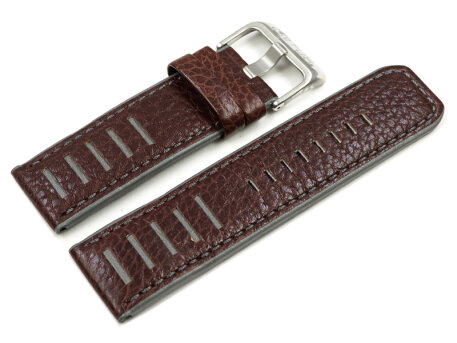 Lotus Brown Grey Leather Replacement Watch Strap for...