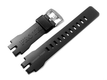 Genuine Casio Black Carbon Fiber insert Resin Strap PRW-6100Y-1, PRW-6100Y