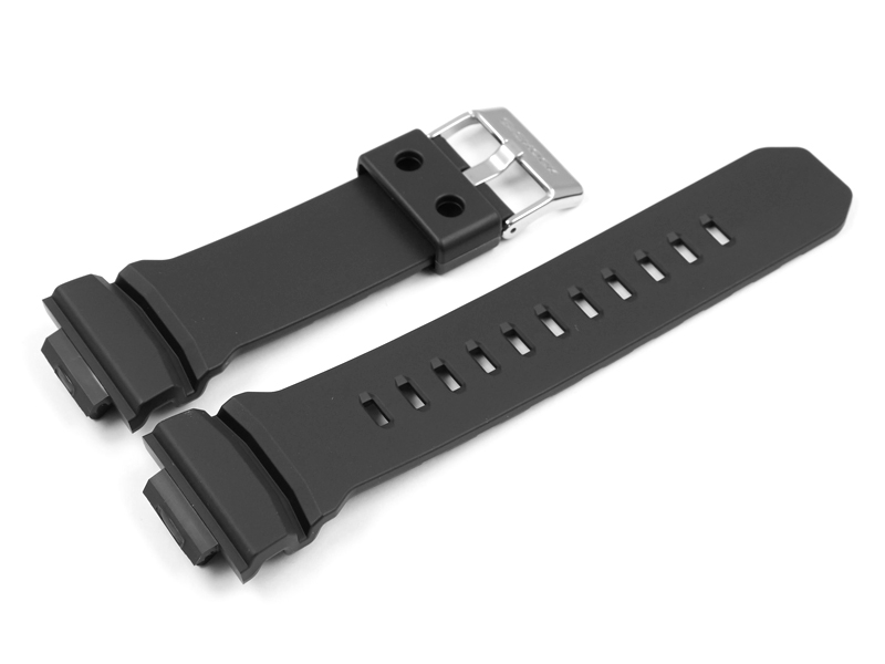 Genuine Casio Replacement Black Resin Watch Strap For Gaw 100 1 Gaw 1