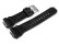 Genuine Casio Glossy Black Resin Watch Strap for GA-200BW-1A. GA-200BW