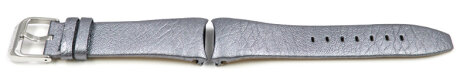Genuine Festina Silver Grey Leather Watch Strap for F16591/D F16591