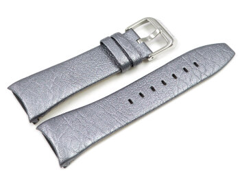 Genuine Festina Silver Grey Leather Watch Strap for...
