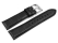 Lotus black leather watch band for 15798, crocodile print