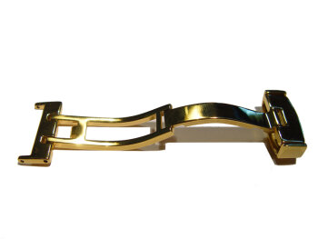 Deployment Clasp II - Polished stainless steel - Gilded 20mm