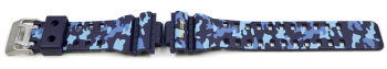 Genuine Casio Replacement Blue Camouflage Watch Strap for GLS-8900CM-2