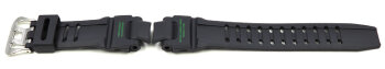 Casio Black Resin Watch Strap with green legend for...