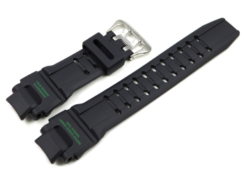 Casio Black Resin Watch Strap with green legend for...