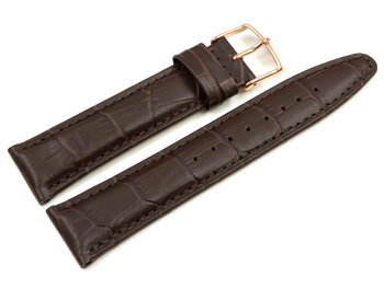 Brown Leather Watch Strap Lotus for 9993