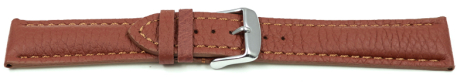 Watch strap - strong padded - Deer Leather - brown - Soft and very flexible