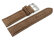 Watch strap - Genuine leather - vegetable tanned - brown - quick change spring bar 18mm Steel