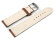 Watch strap - Genuine leather - vegetable tanned - brown - quick change spring bar 18mm Steel