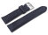 Watch strap - Genuine leather - vegetable tanned - dark blue - quick change spring bar 18mm Steel