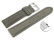 Watch strap - Genuine leather - vegetable tanned - grey - quick change spring bar