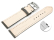 Watch strap - Genuine leather - vegetable tanned - grey - quick change spring bar