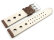 Watch strap - Genuine leather - perforated - Vegetable tanned - brown - Model BIO