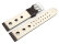 Watch strap - Genuine leather - perforated - Vegetable tanned - dark brown - Model BIO 20mm