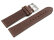 Watch strap - Berlin - Genuine leather - Soft Vintage - dark brown 18mm Steel
