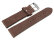 Watch strap - Berlin - Genuine leather - Soft Vintage - dark brown 18mm Steel