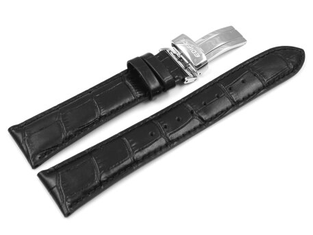 Genuine CASIO Black Leather Watch Strap for EFB-560SBL