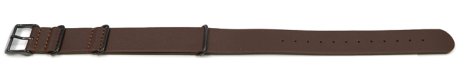 Watch strap - Nato - genuine leather - black