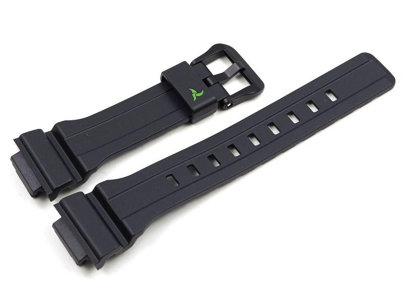 casio black resin strap